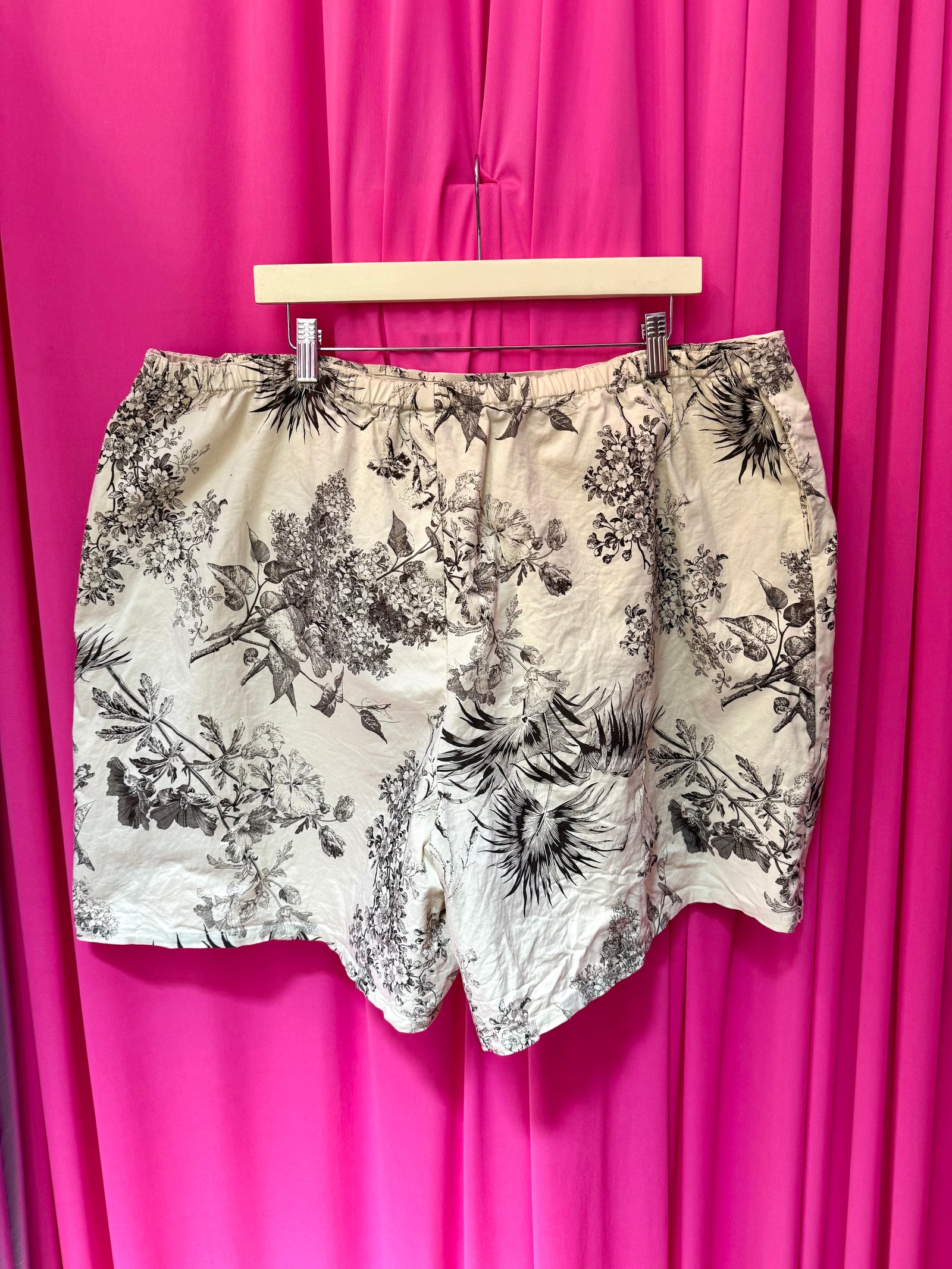 Fronds and Flowers Cotton Skort