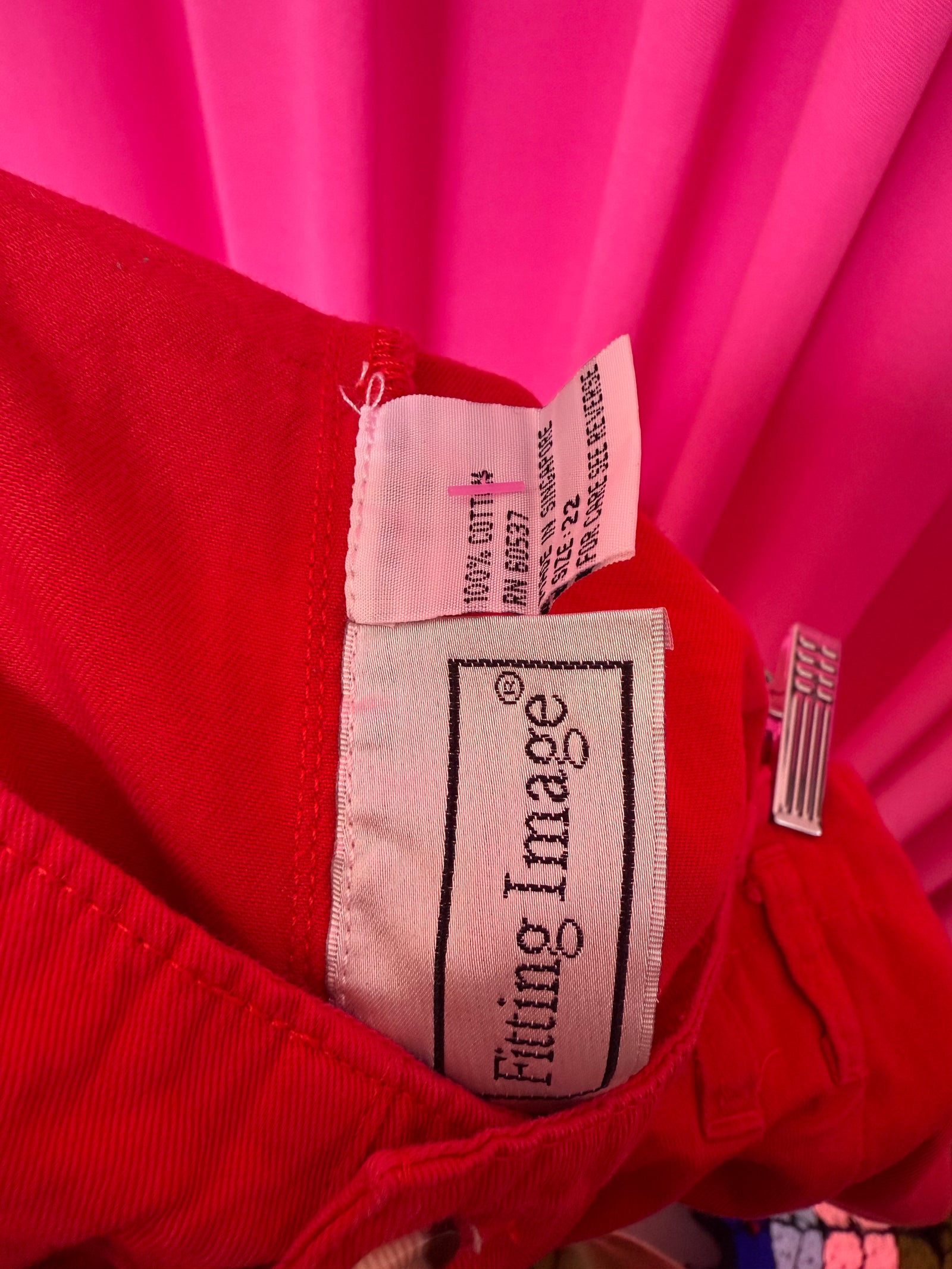 90s Cherry Red High Rise Shorts - Size 22 (fits more like an 18 in the waist)