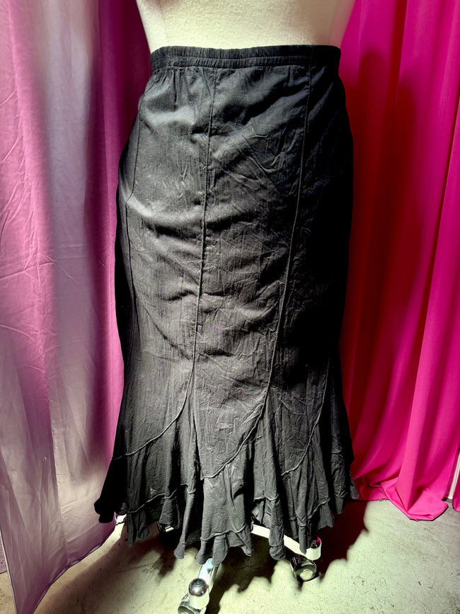 Witches on the Beach Black Cotton Maxi