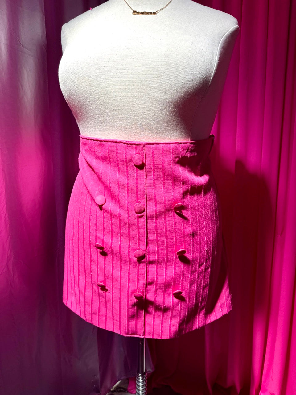 Altered Vintage Business Barbie Pin Stripe Skirt Set - Size 1X/2X