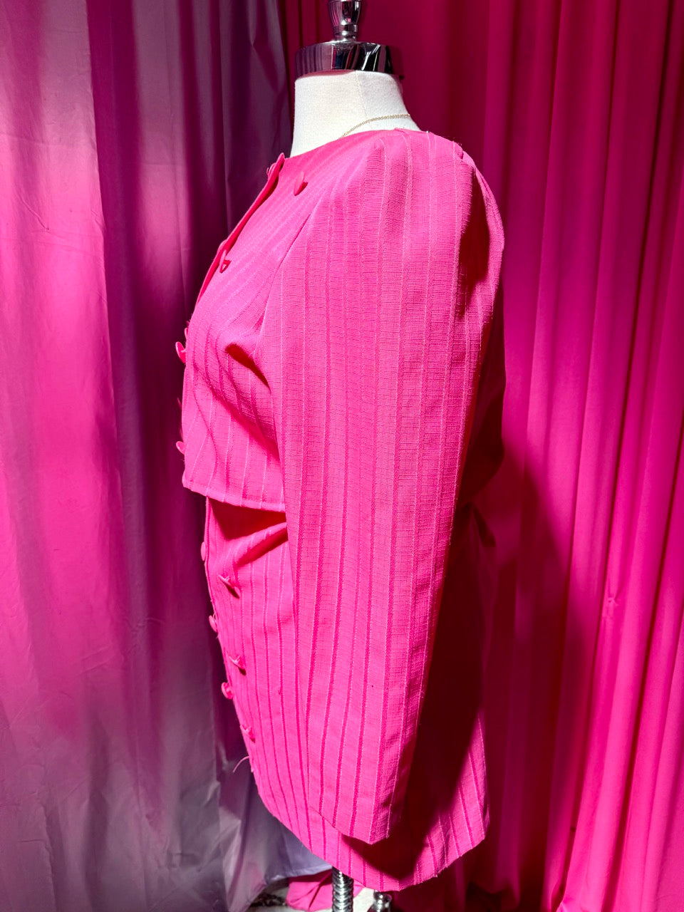 Altered Vintage Business Barbie Pin Stripe Skirt Set - Size 1X/2X