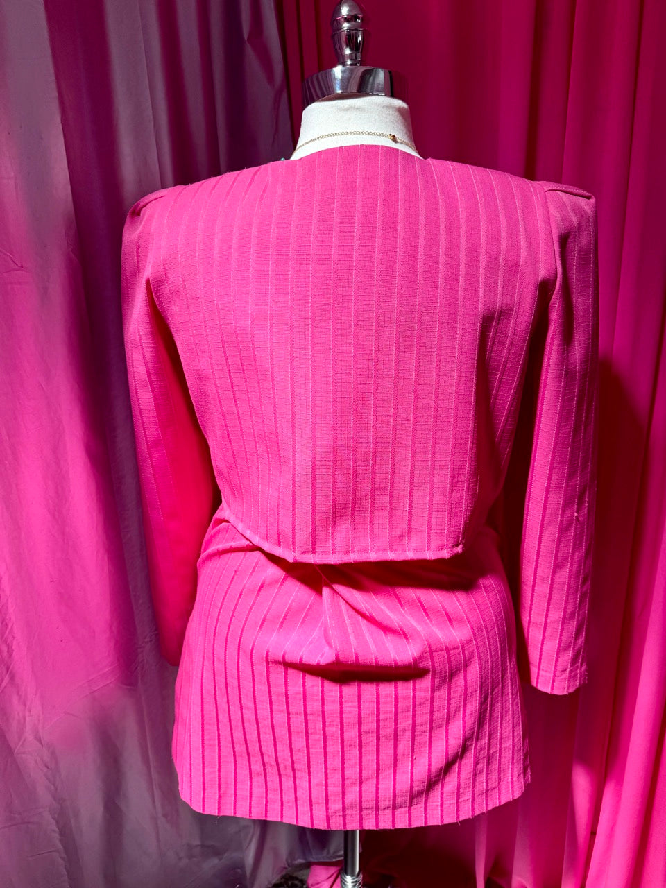 Altered Vintage Business Barbie Pin Stripe Skirt Set - Size 1X/2X