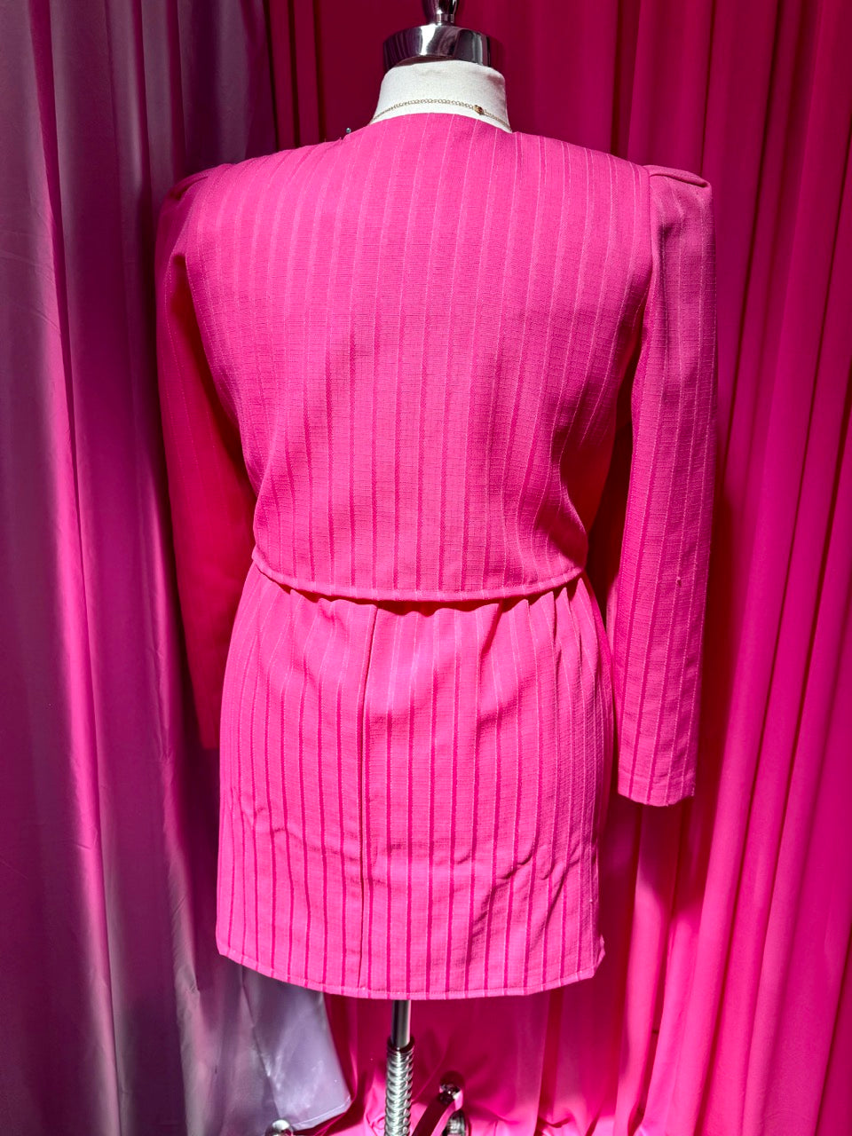 Altered Vintage Business Barbie Pin Stripe Skirt Set - Size 1X/2X