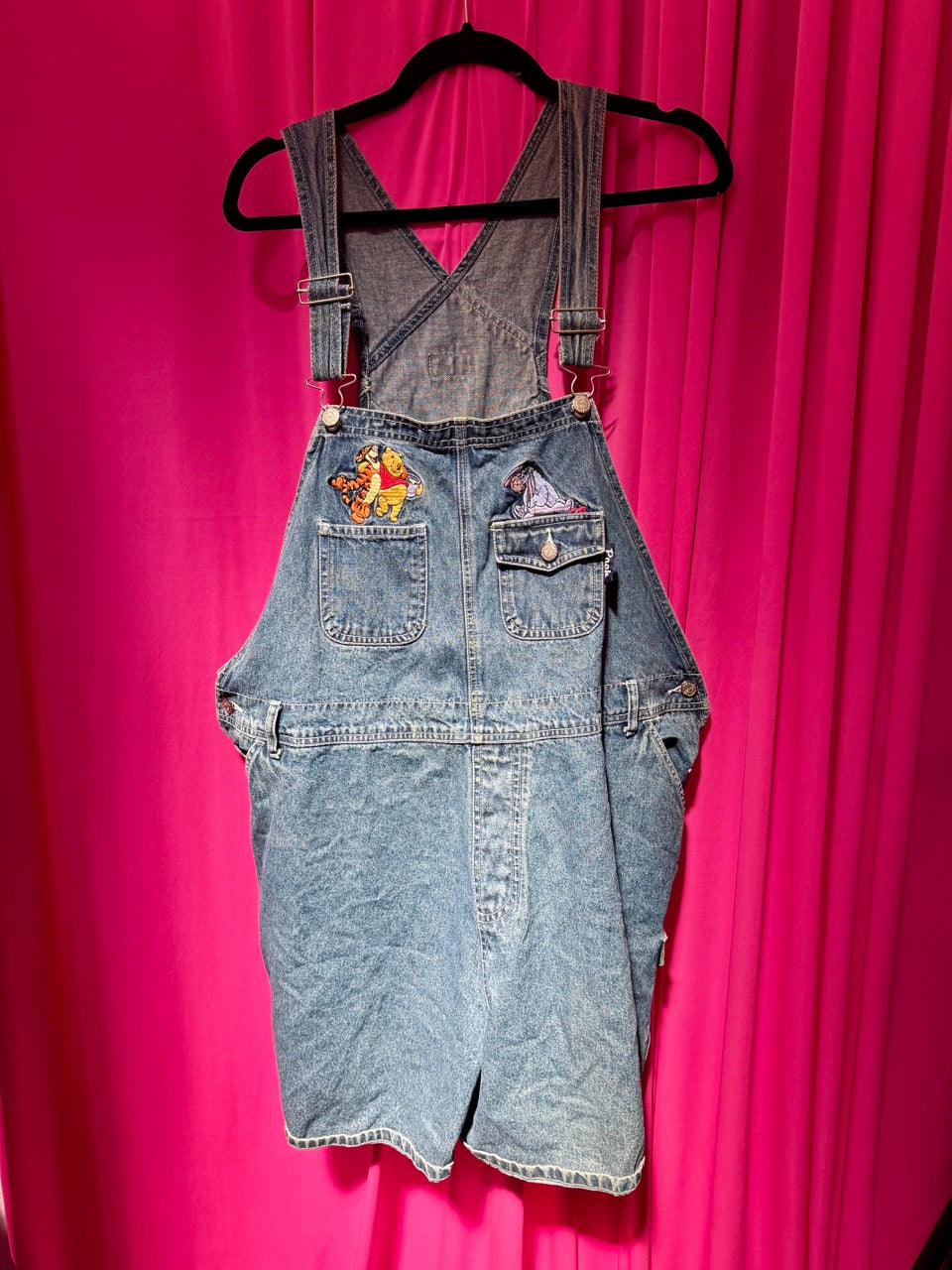 90’s/Y2K Winnie the Pooh and Friends Denim Overalls - 22/24
