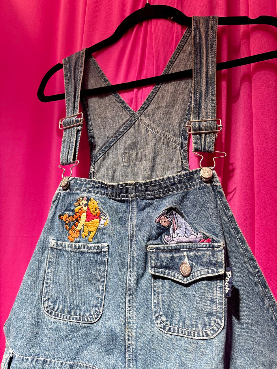90’s/Y2K Winnie the Pooh and Friends Denim Overalls - 22/24