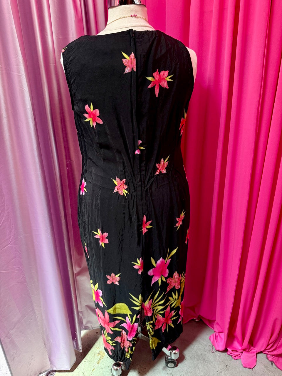 90s Botanical Beauty Sleeveless Shift Dress - Size 20W 2X