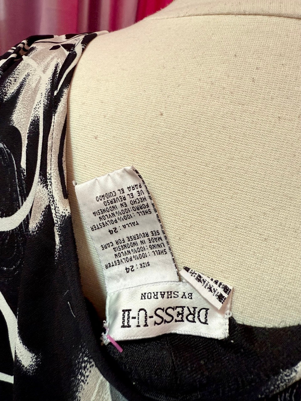 90s Sketchbook Shift Dress - Size 22/24 3X