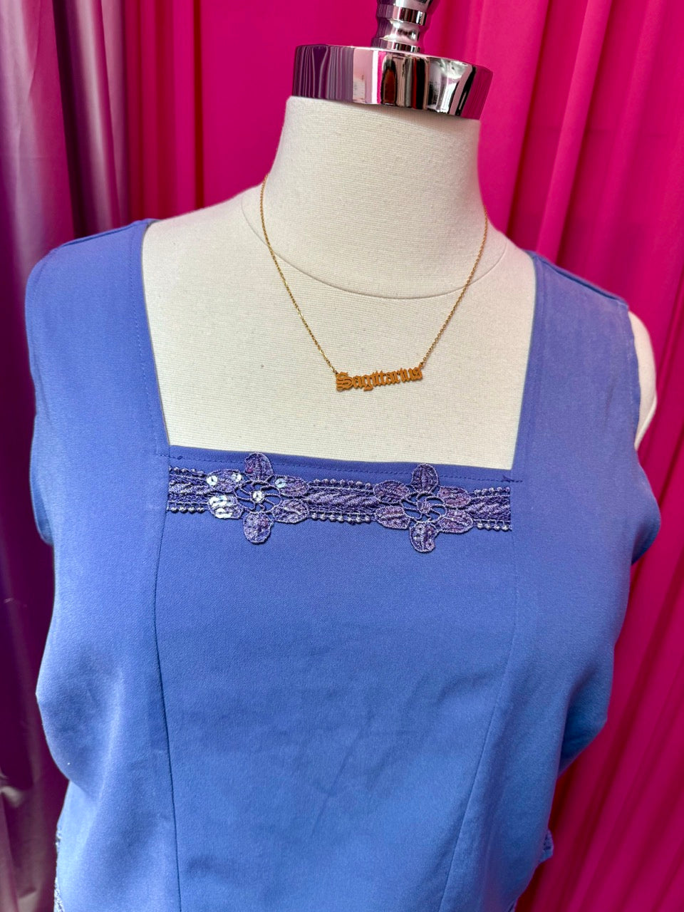 Y2K Periwinkle Twinkle Sleeveless Top - 18 (fits larger)