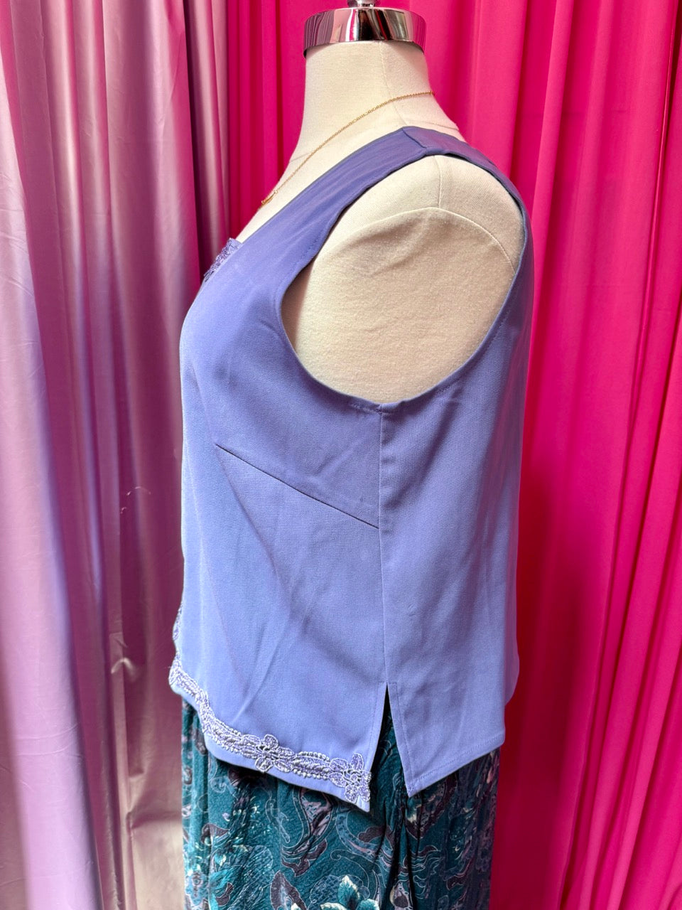 Y2K Periwinkle Twinkle Sleeveless Top - 18 (fits larger)