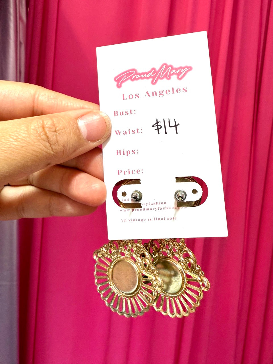 90s Vintage Velvet Earrings