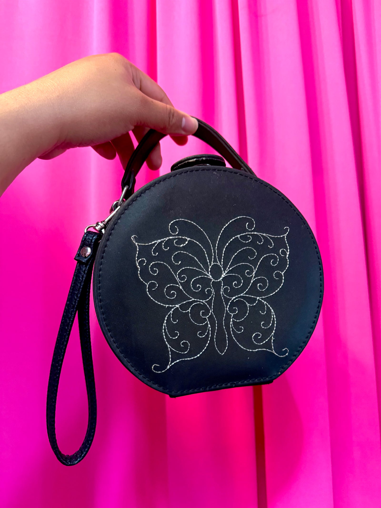 Y2K Butterfly Round Hard Case Purse