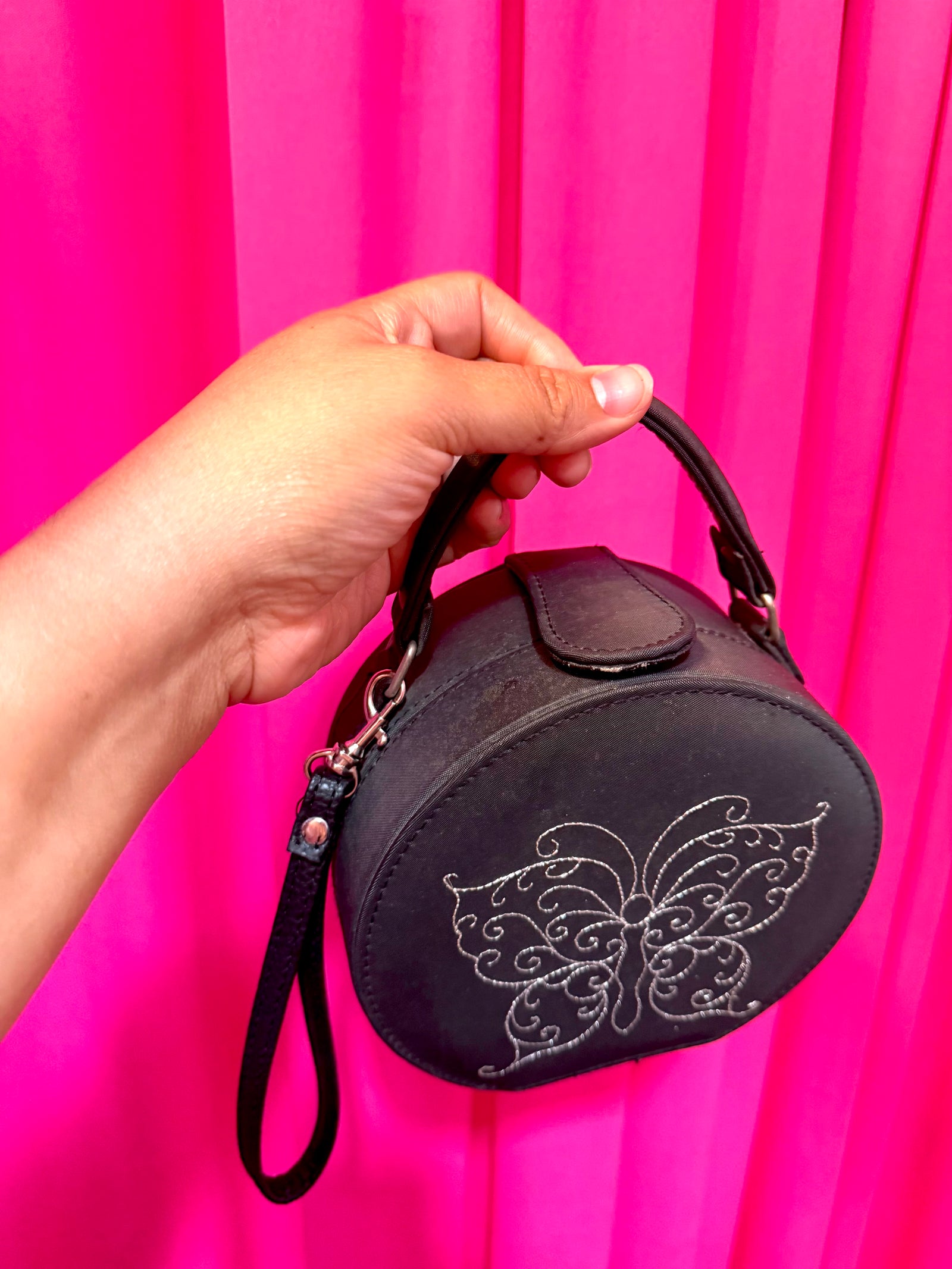 Y2K Butterfly Round Hard Case Purse
