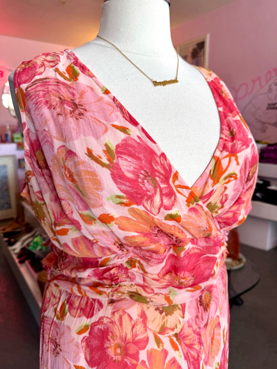 Avenue Flirty Hibiscus Dress