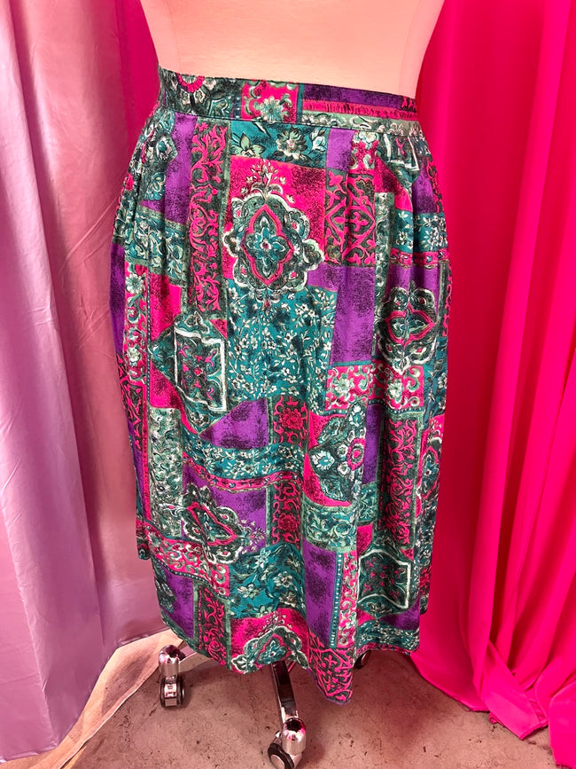 Sag Harbor Mixed Print Floral 80s Set - Size 16 1X