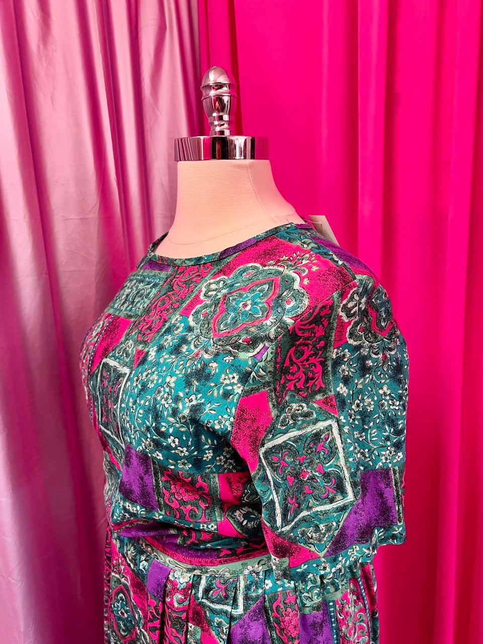 Sag Harbor Mixed Print Floral 80s Set - Size 16 1X