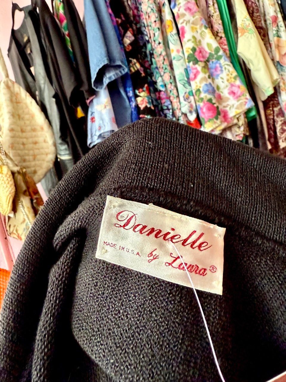 80s Golden Roses Knit Sweater Set - Size 3X