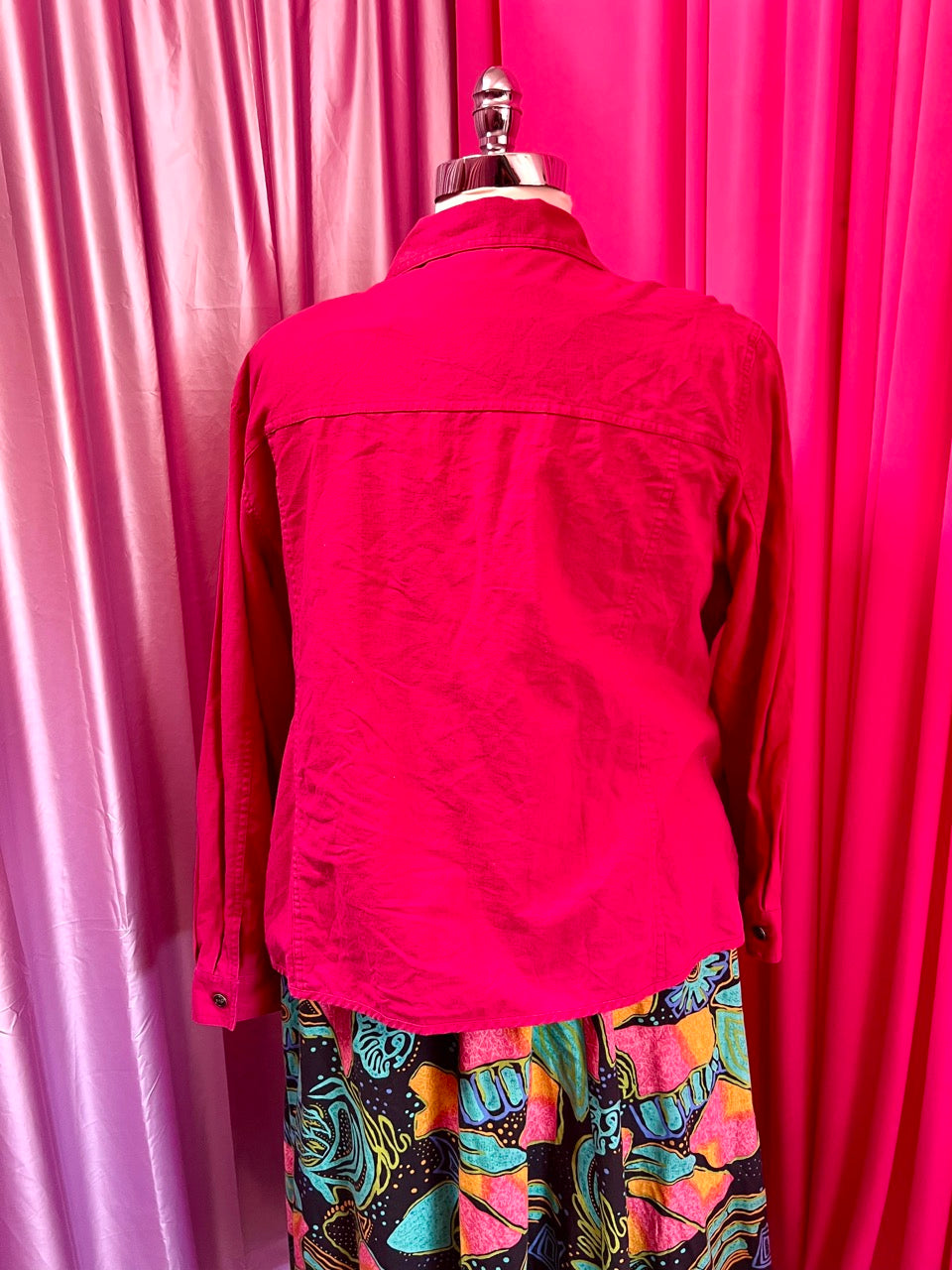 Fuchsia Linen Blend Jacket