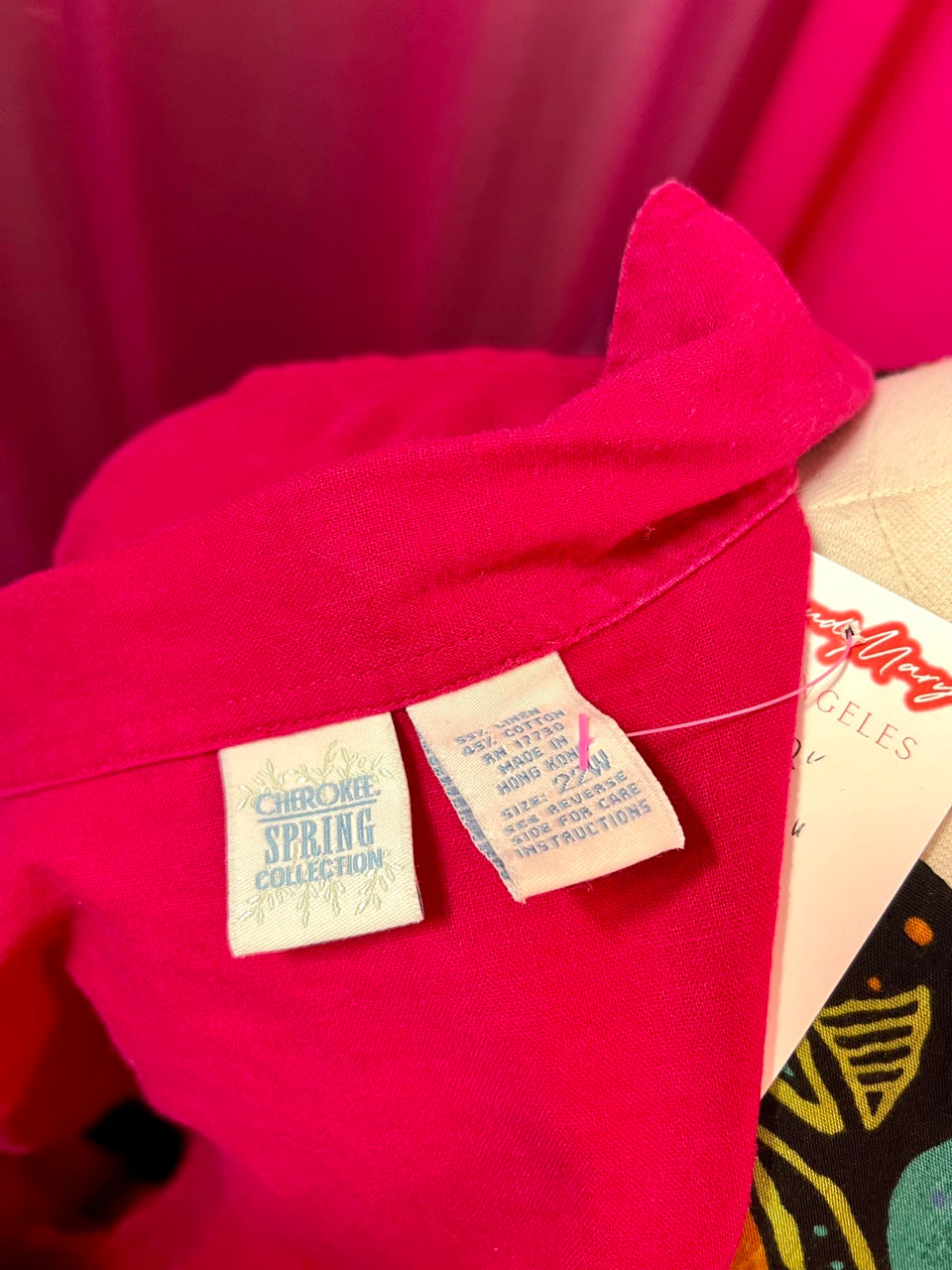 Fuchsia Linen Blend Jacket