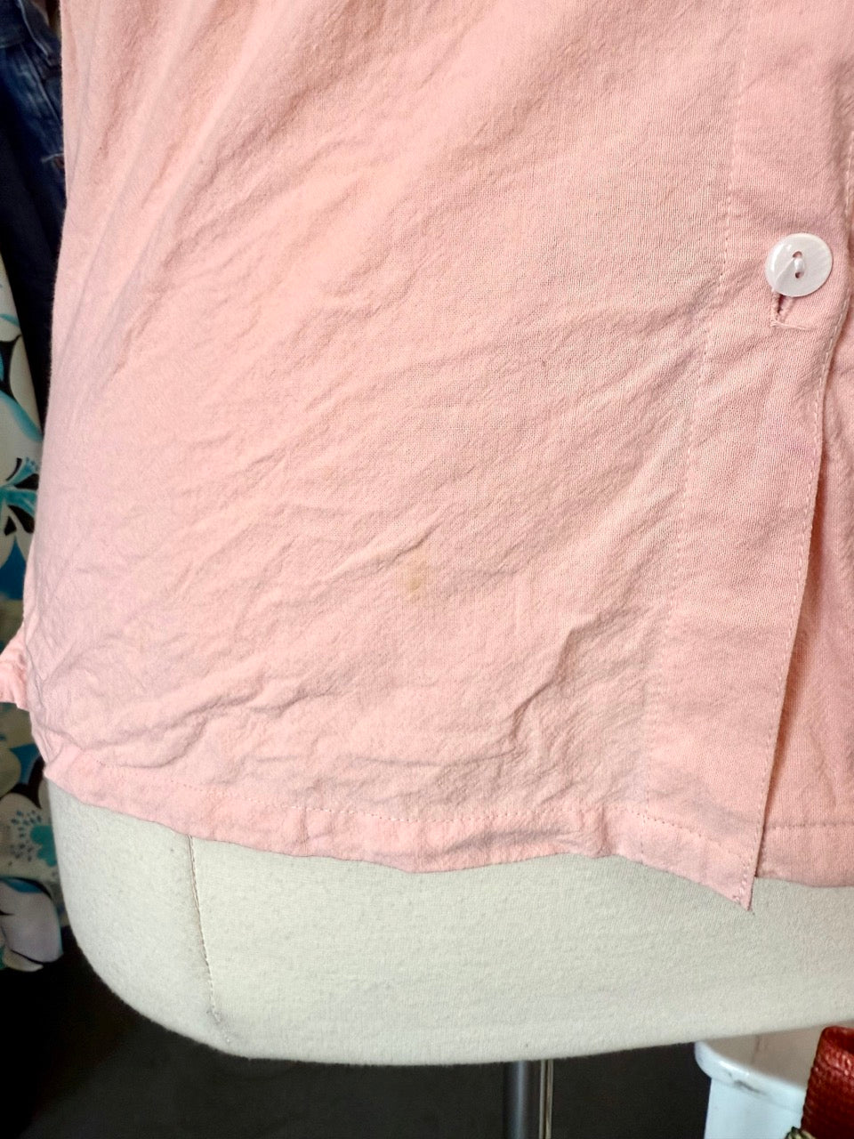 Sparkly Stems Sleeveless Button up - 14/16 1X