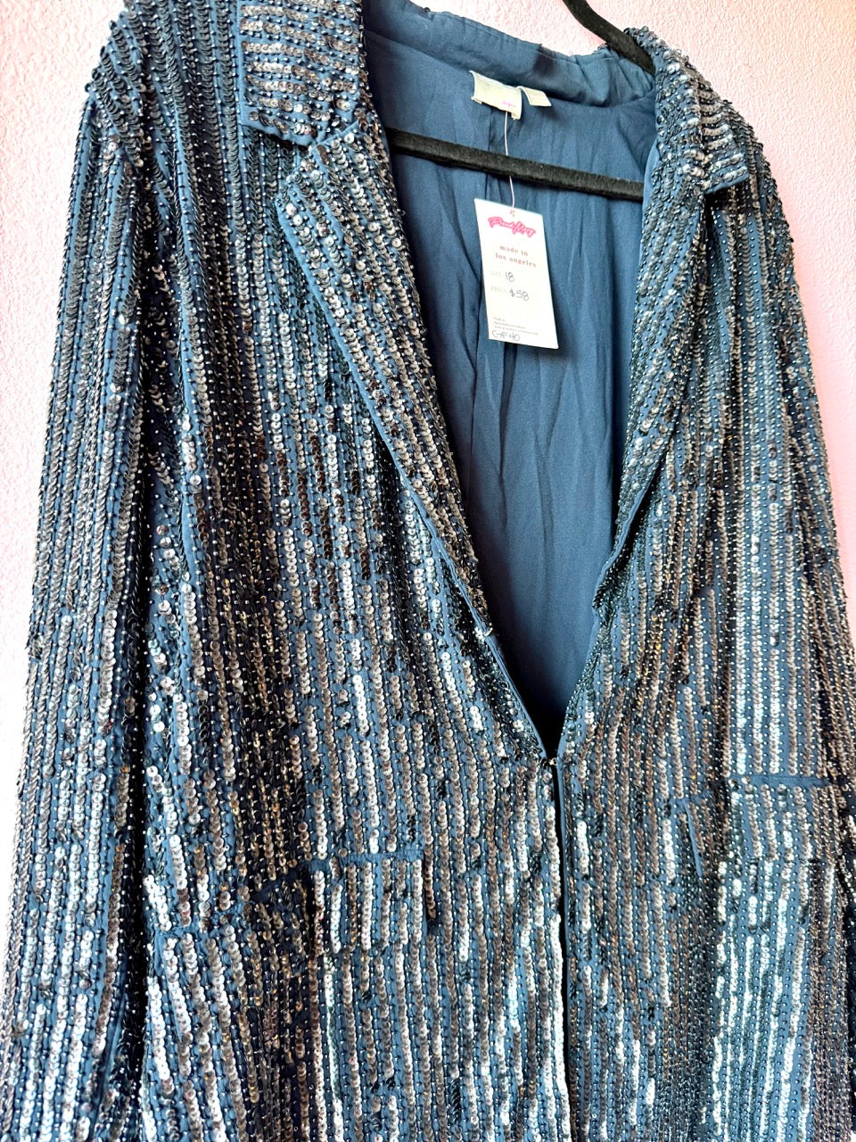 ASOS Navy Blue Sequin Suit - Size 18 2X