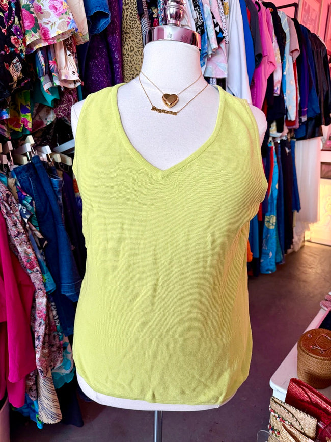 Keylime Knit Tank - Size 22-26 3X/4X