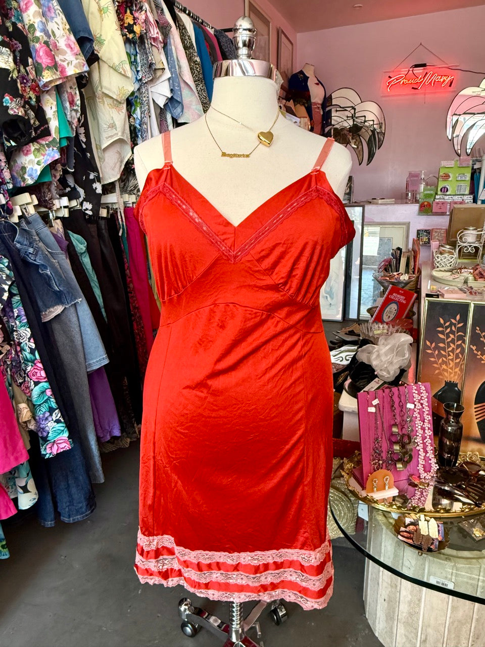 Boop Hand Dyed Vintage Slip Dress - Size 18-24 2X/3X