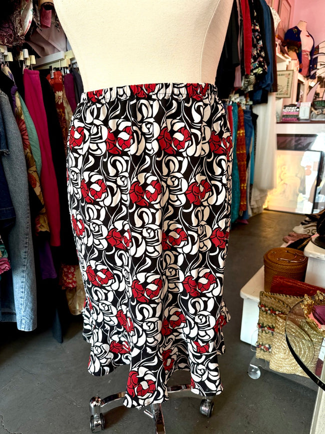 90s Walk in The Rose Garden Skirt - 4X