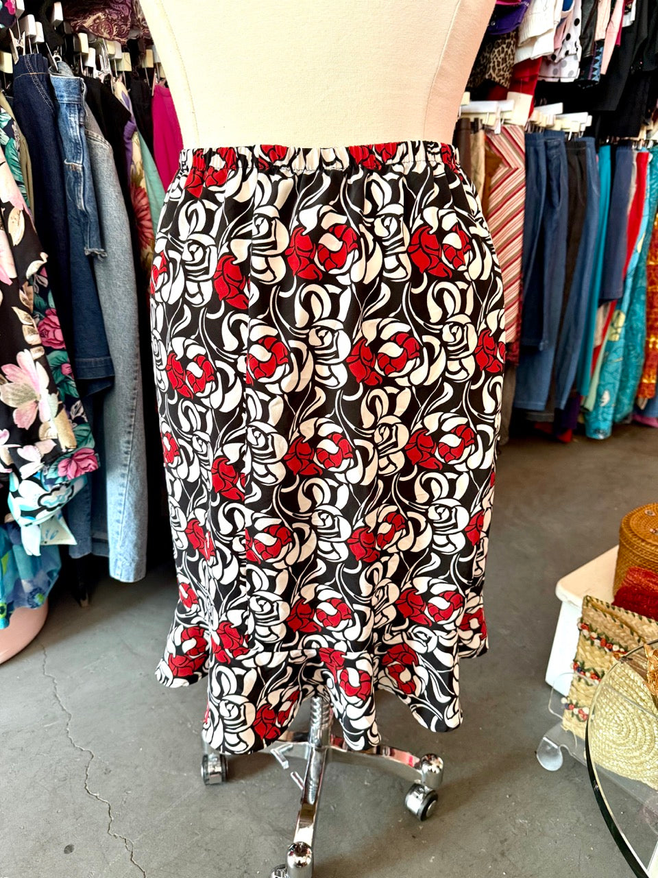 90s Walk in The Rose Garden Skirt - 4X