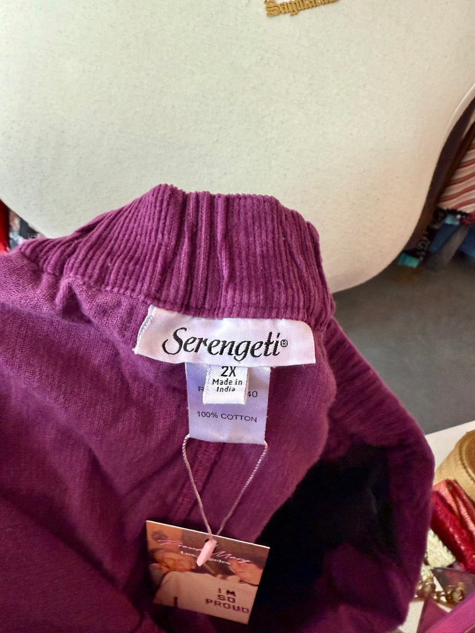 Cozy Cords Purple Corduroy Midi Skirt - Size 2X-4X