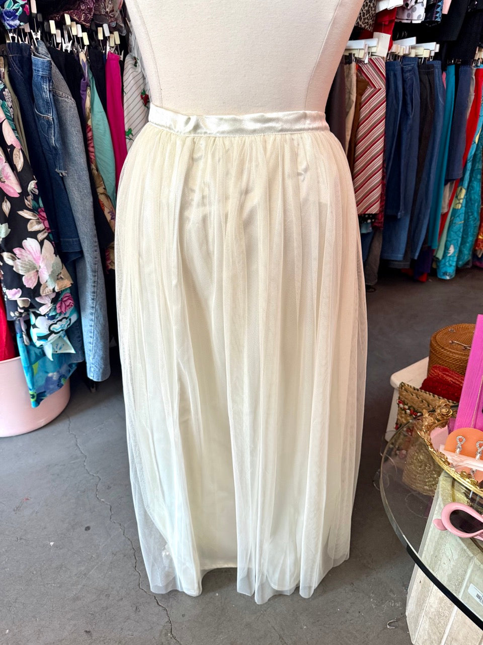 Baby Angel Satin and Tulle Maxi Skirt - 5X
