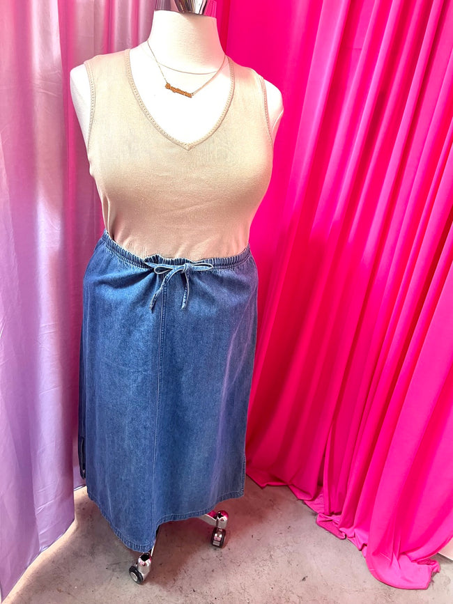 90s Silk Knit Sweater Tank - Size 16/18 1X/2X