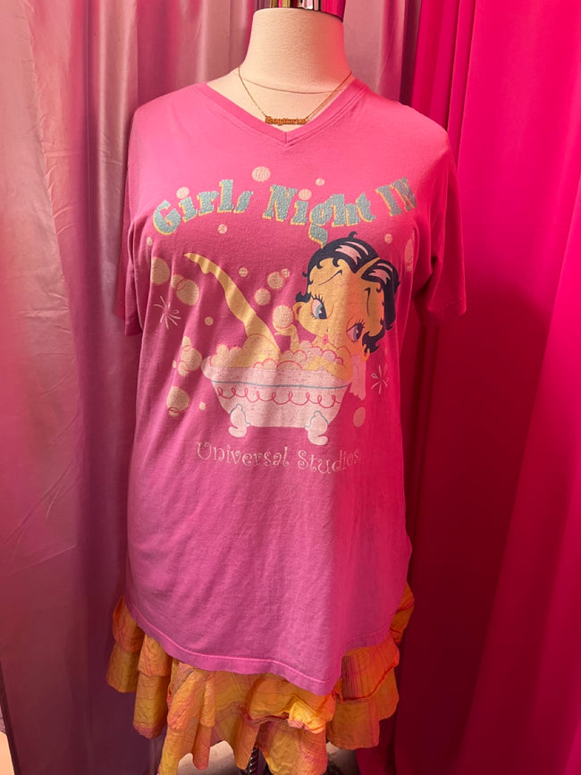 Betty Boop Universal Studios Longline T-Shirt - Size 2X/3X