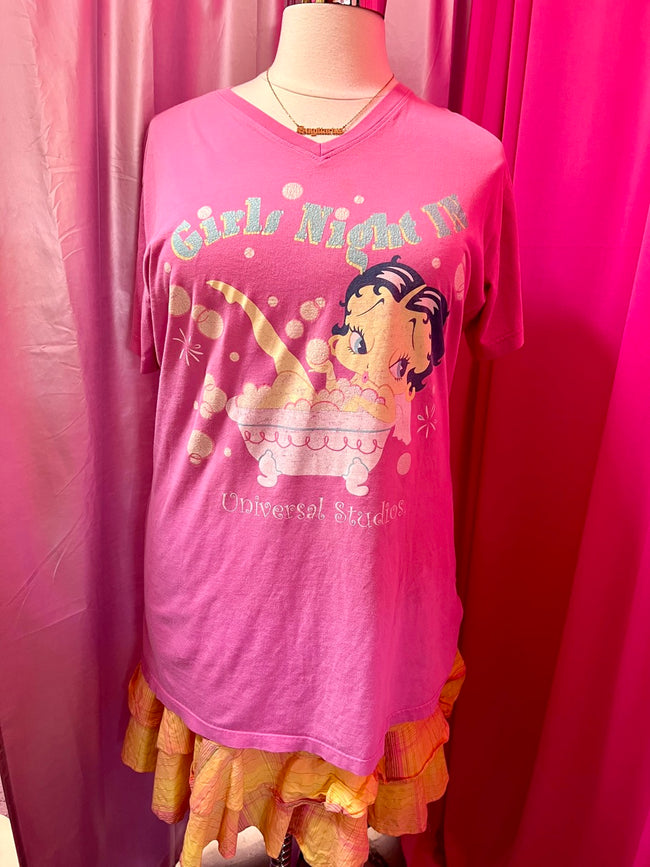 Betty Boop Universal Studios Longline T-Shirt - Size 2X/3X