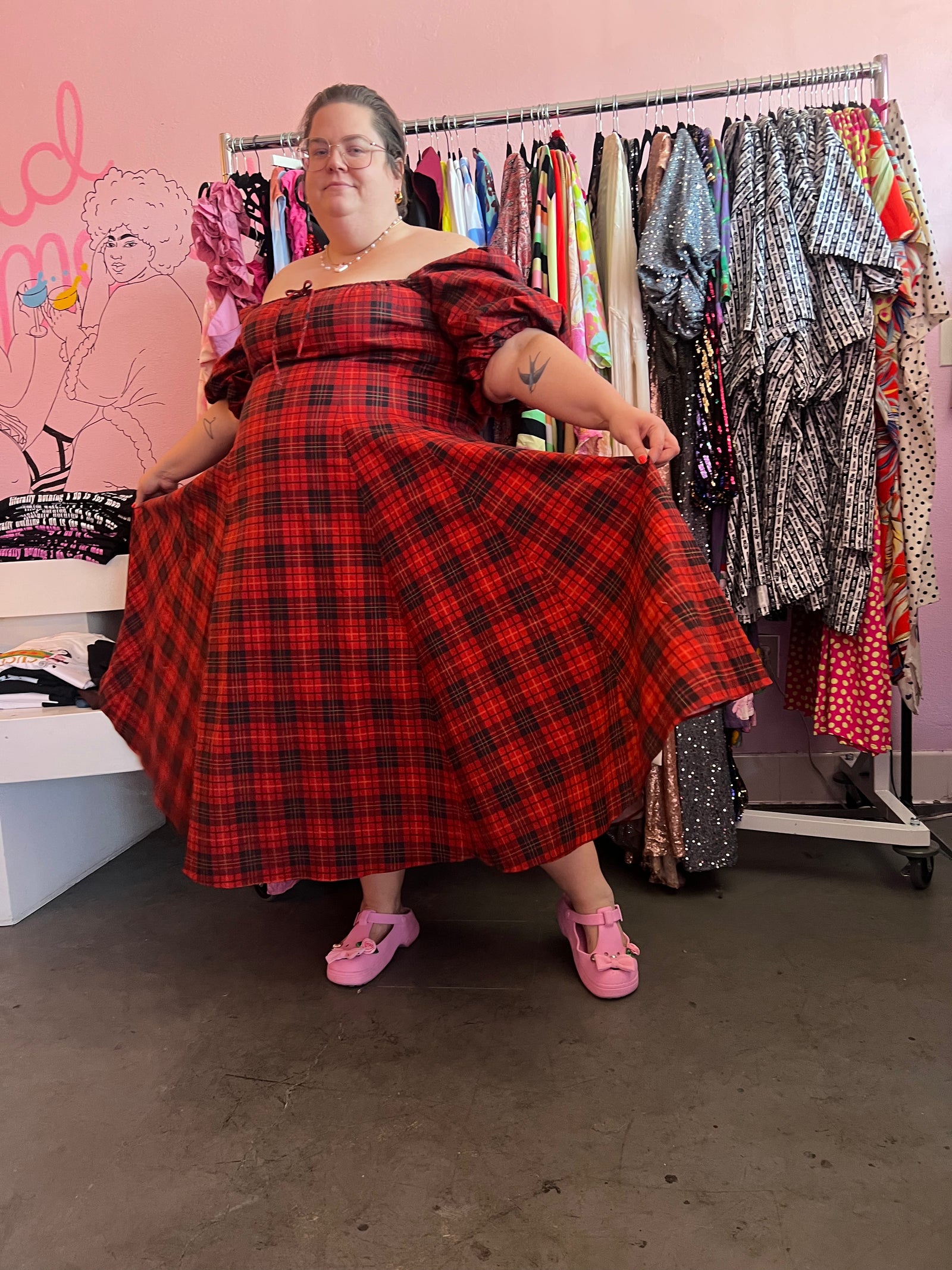 Selkie Red Tartan Day Dress NWT - 5X