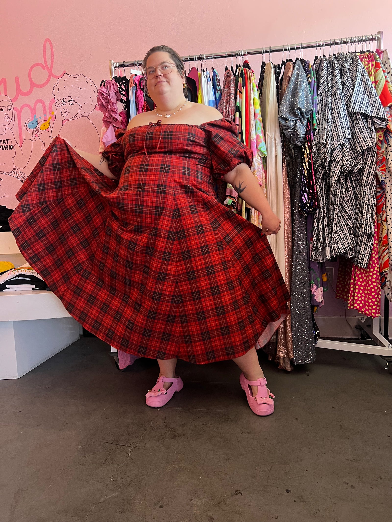 Selkie Red Tartan Day Dress NWT - 5X