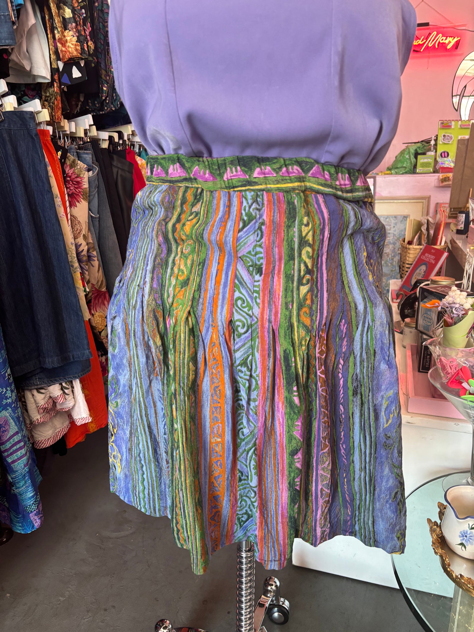 Carol Little Vintage Flippy Mini Skirt