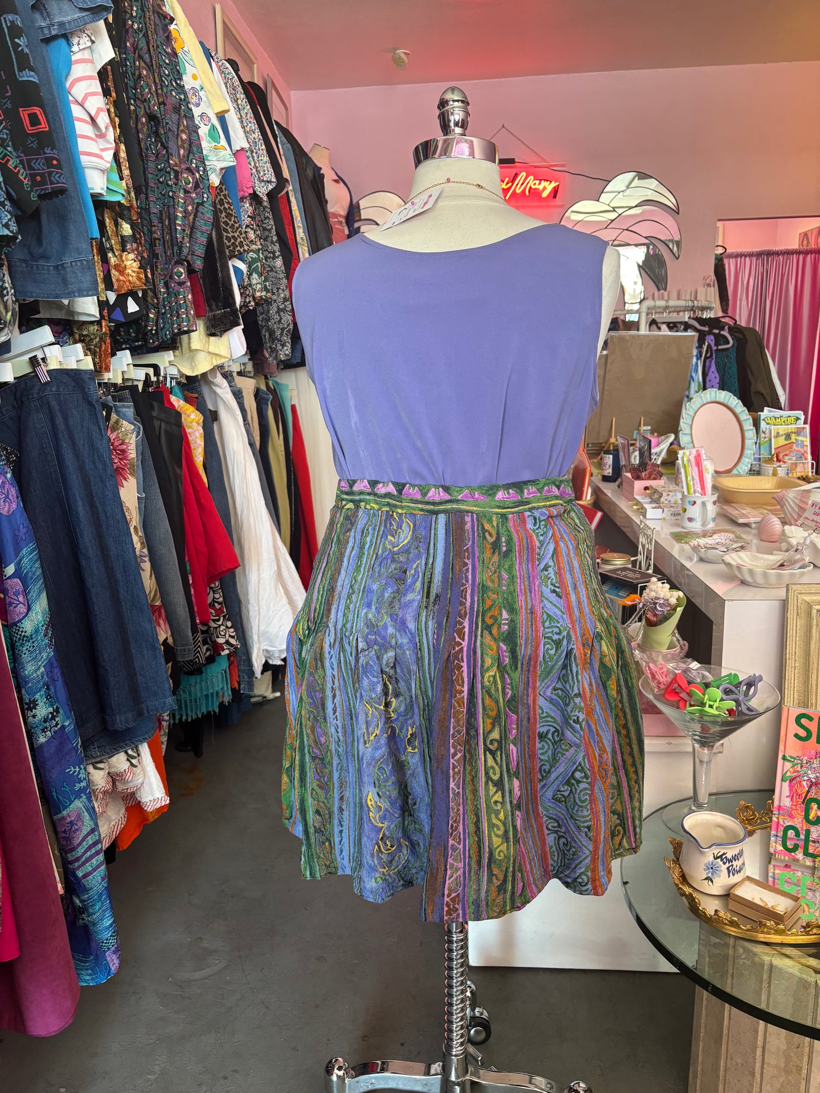 Carol Little Vintage Flippy Mini Skirt