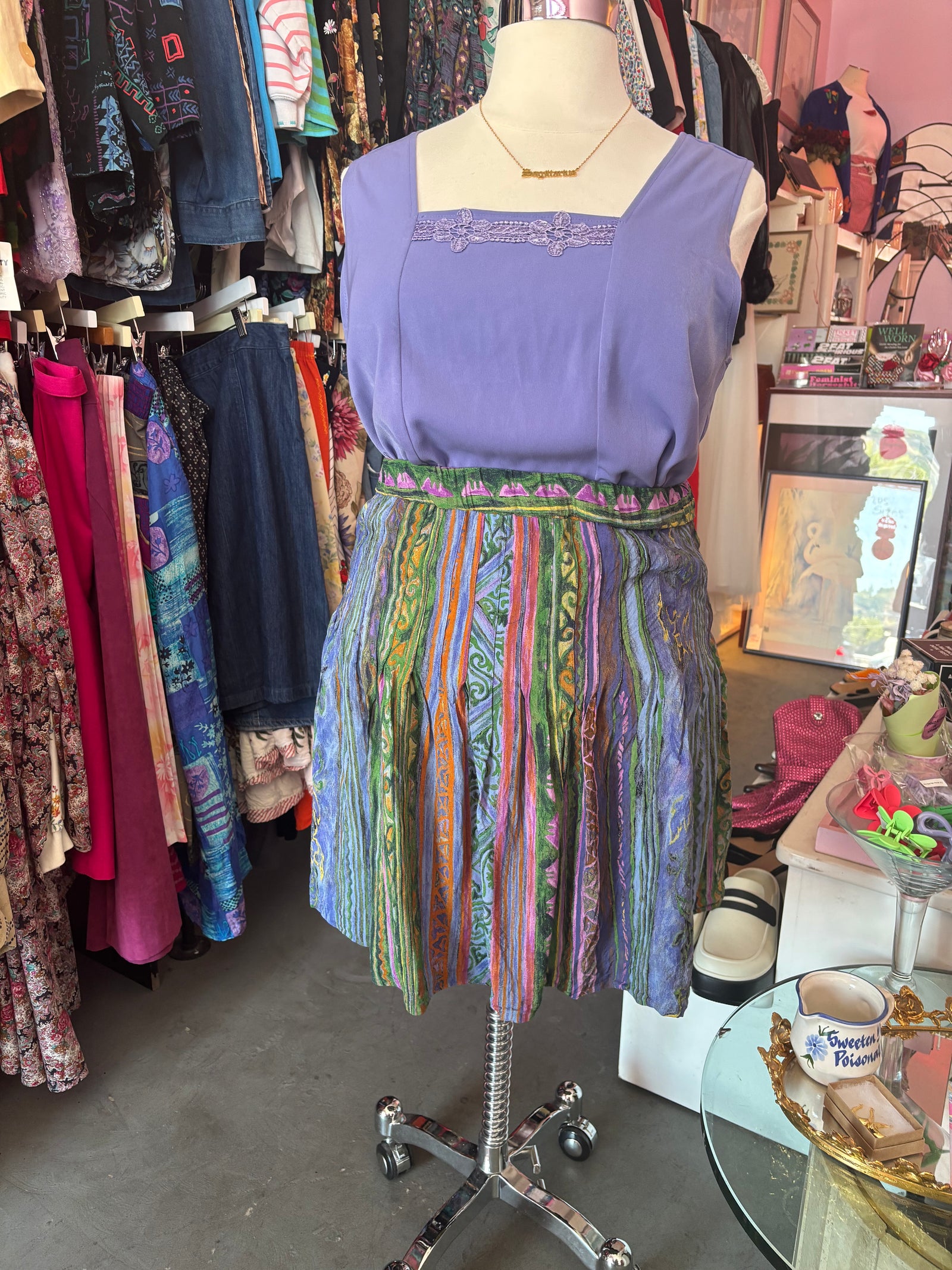 Carol Little Vintage Flippy Mini Skirt