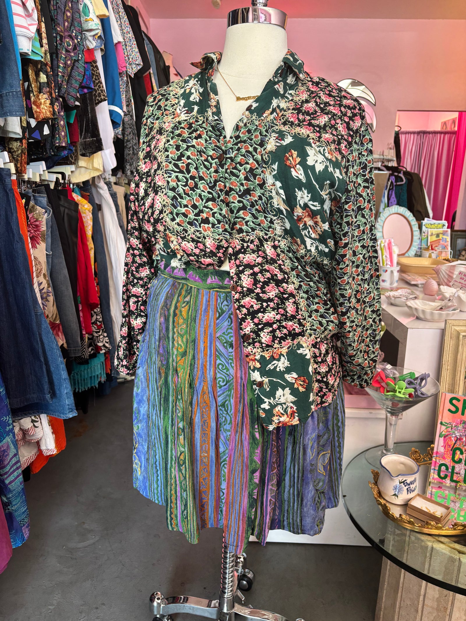 Carol Little Vintage Flippy Mini Skirt