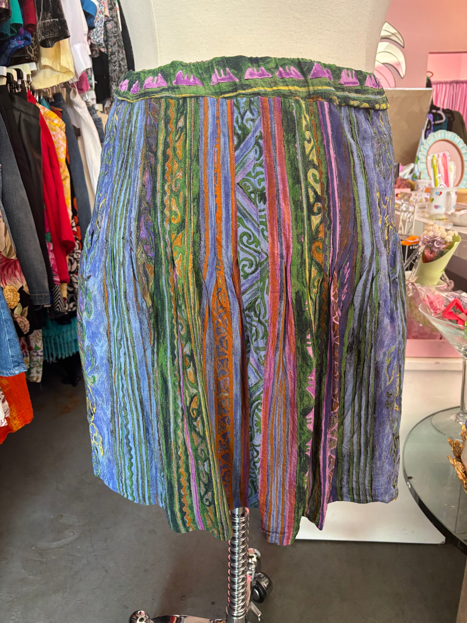 Carol Little Vintage Flippy Mini Skirt