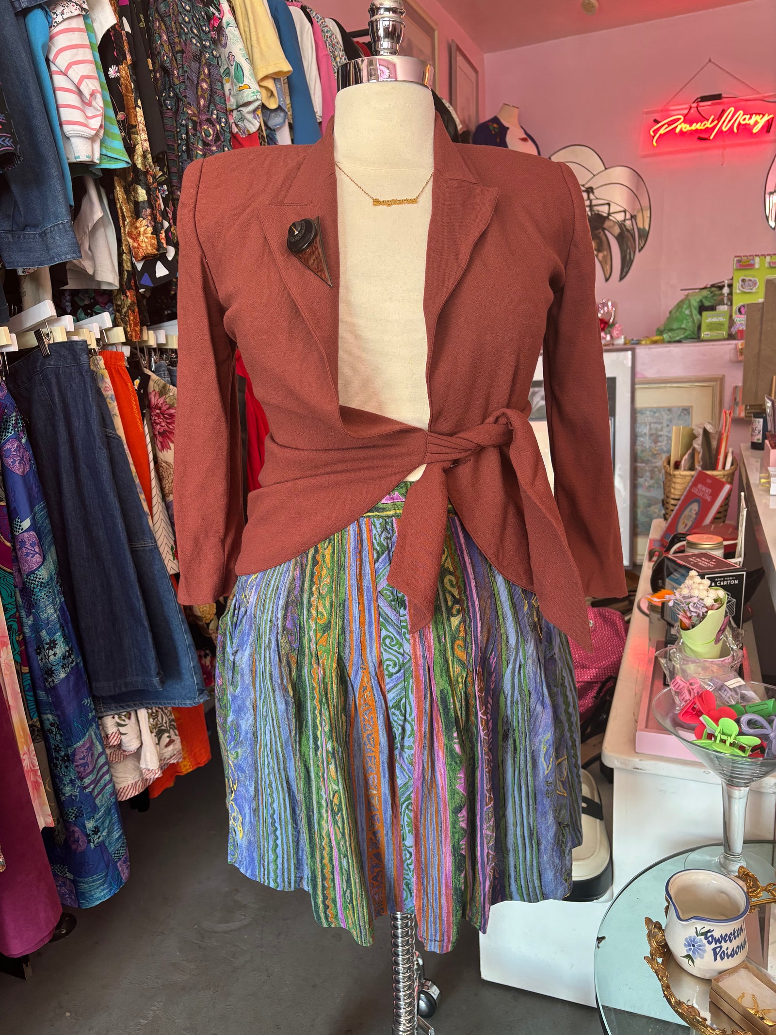 Carol Little Vintage Flippy Mini Skirt