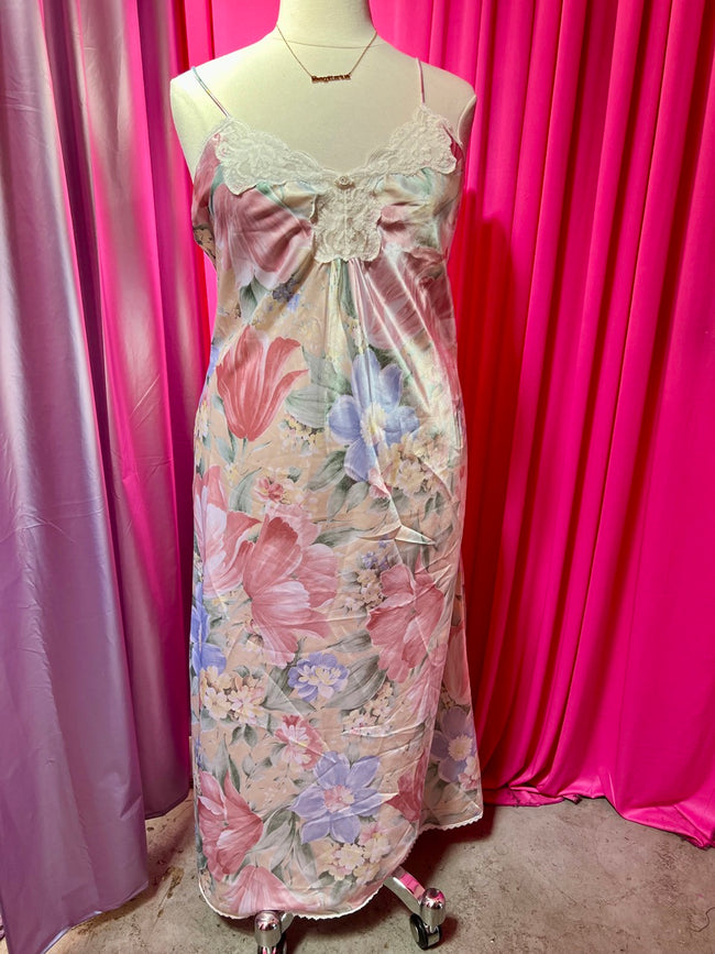 Soft Bouquet Watercolor Nightie