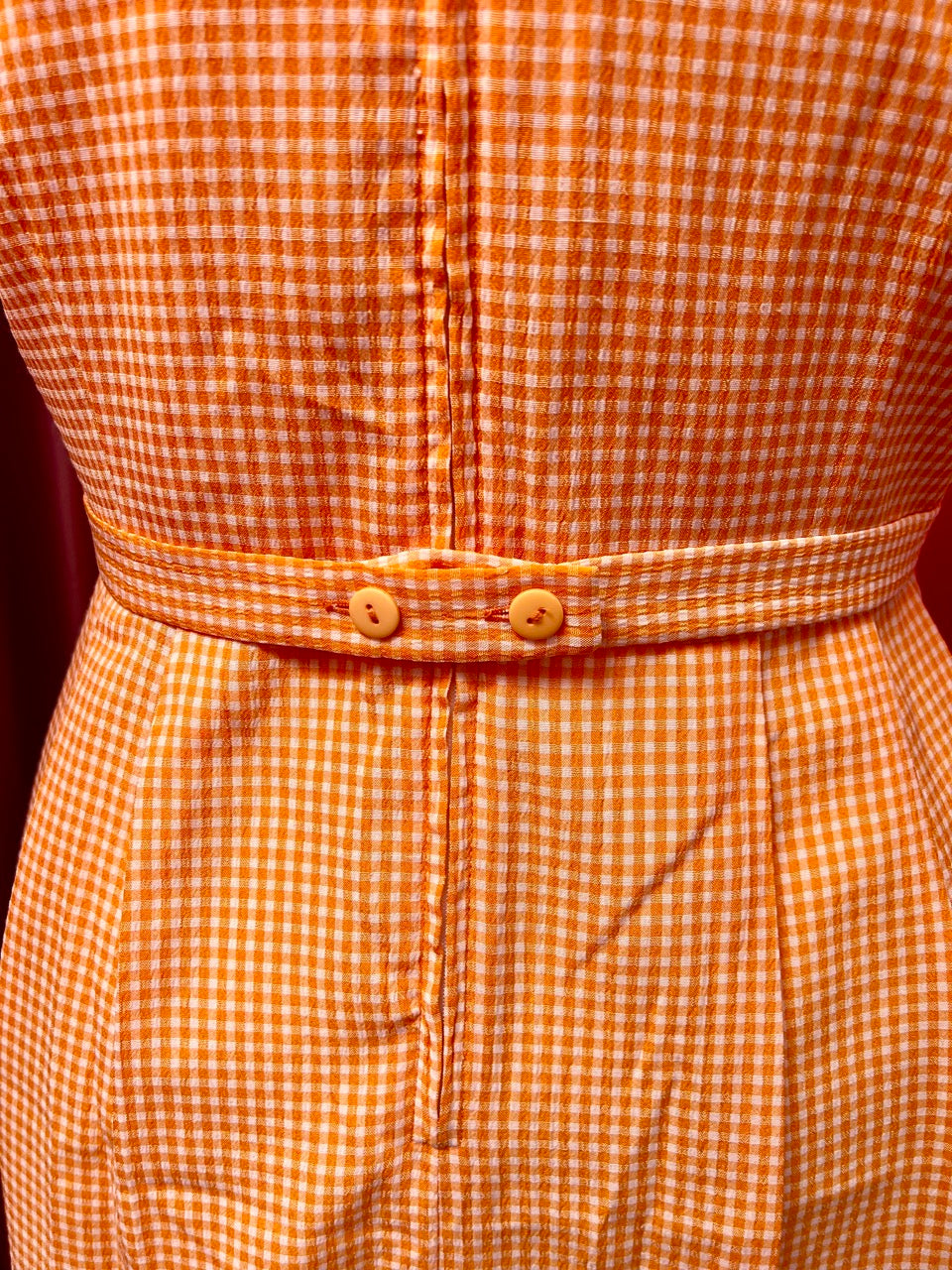 Daisy Chain Embroidered Gingham Dress - Size 16/18