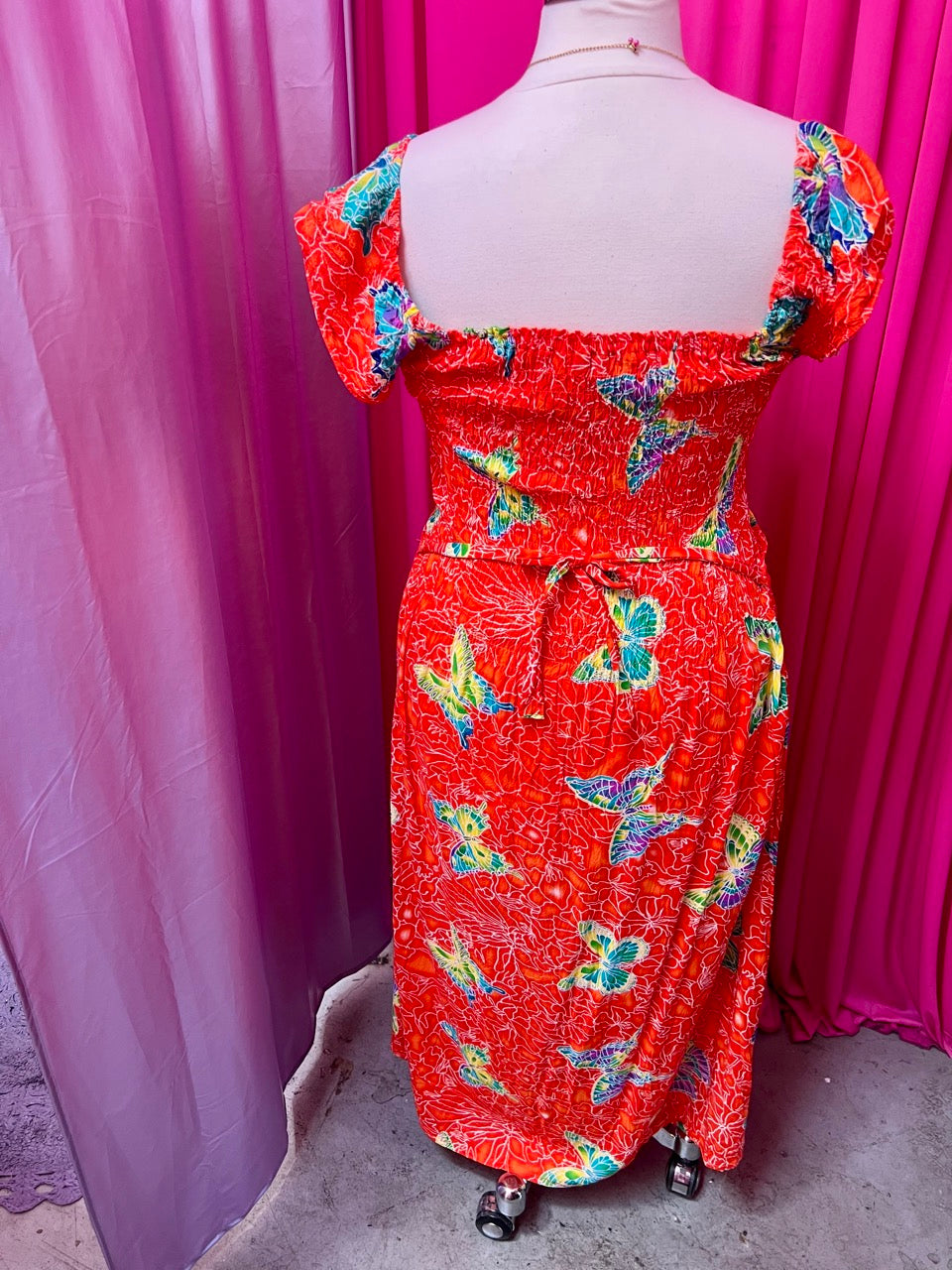 Butterfly Baby 90s Vacation Maxi Dress