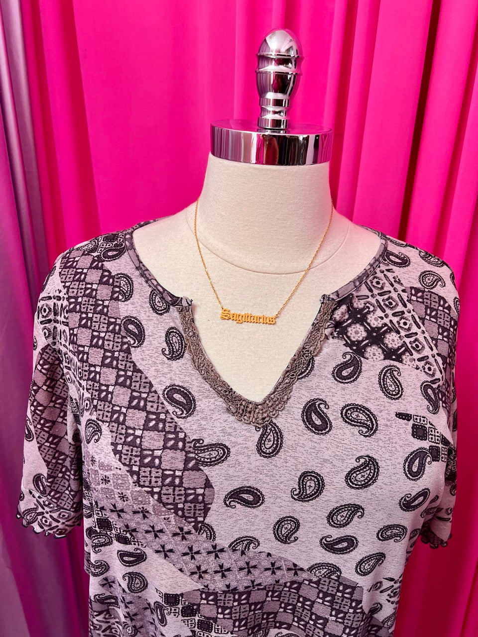 90s Paisley Mixed Print Midi Dress - 3X+