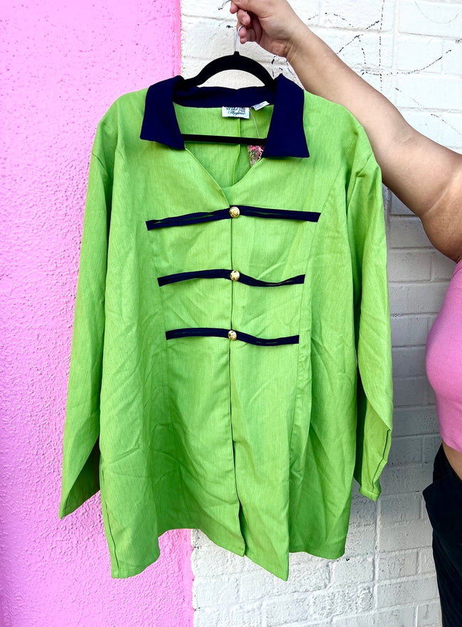 90s Working Girl Longline Shacket - 24