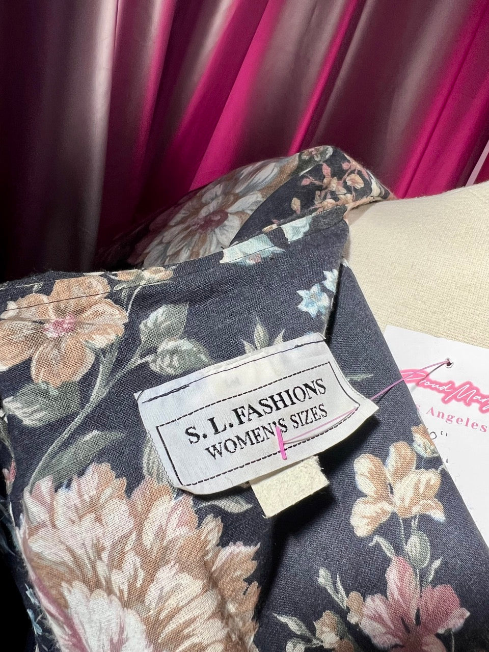 80s Drama Floral Pleated Skirt Set