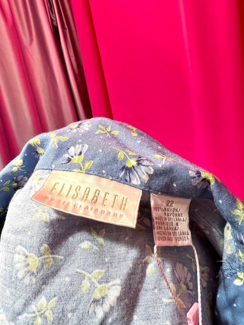 Cornflower Cutie Floral Button Up Blouse - Size 22 3X