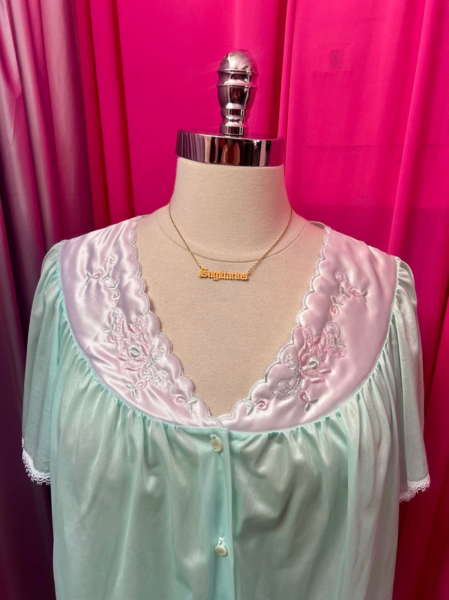 Sweet Dreams Mint Nightie Top - 2XL