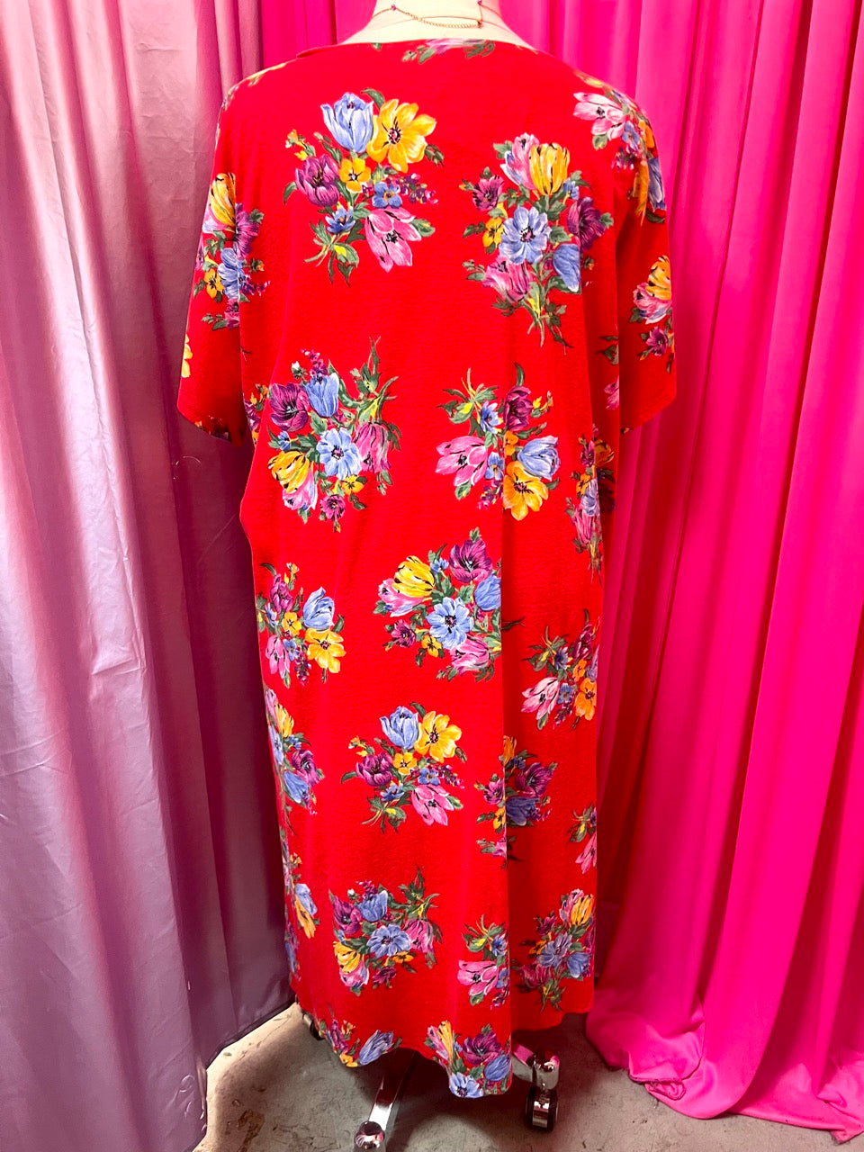 Summer Romantic Bouquet Maxi Dress - 4X/5X